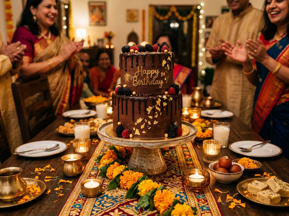 Artisanal Belgian Dark Chocolate Truffle Cake