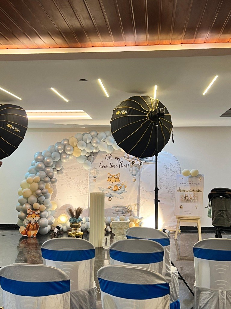 Aviator Theme Birthday Backdrop & Stage Decor
