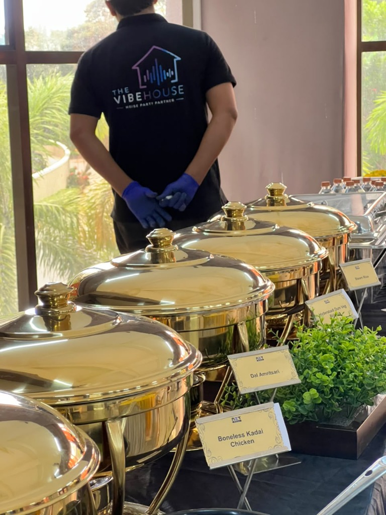 Live Party Catering with The Vibe House Staff